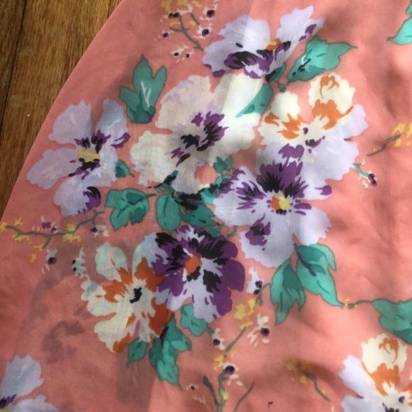 Floral Dress with Side Cut-Outs - Picture 2 of 5